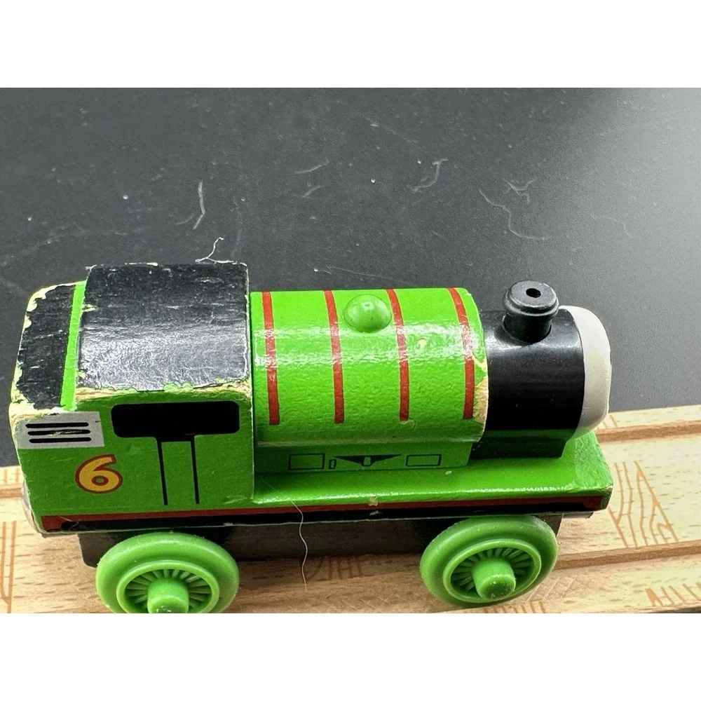 Thomas Percy #6 Wooden Railway Vtg 2003 Train Tank Engine Learning Curve Limited